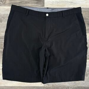 Nike Golf Dri Fit Black Mens 38 Modern Fit Flat Front‎ Sporty Performance Shorts